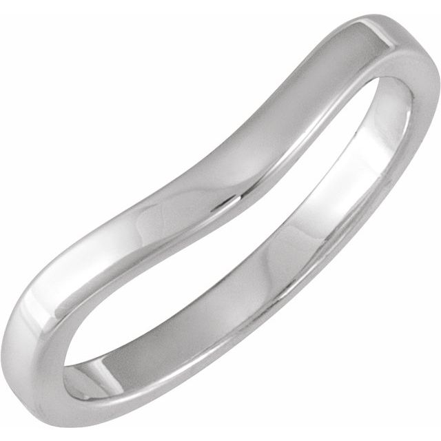 14K White Band #1