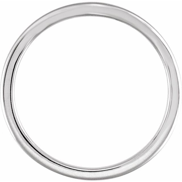 14K White Band #1