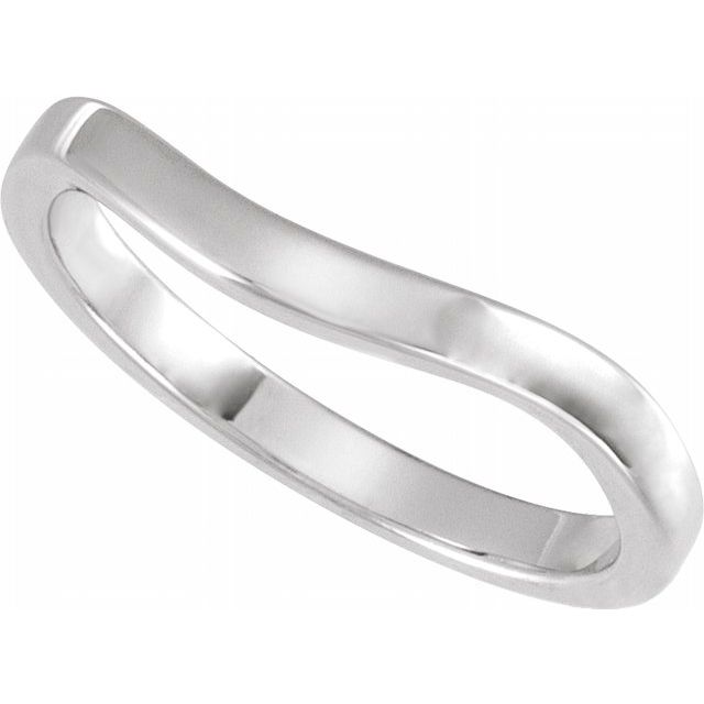14K White Band #1
