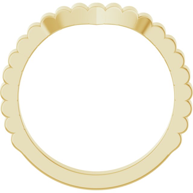14K Band for Marquise Eng