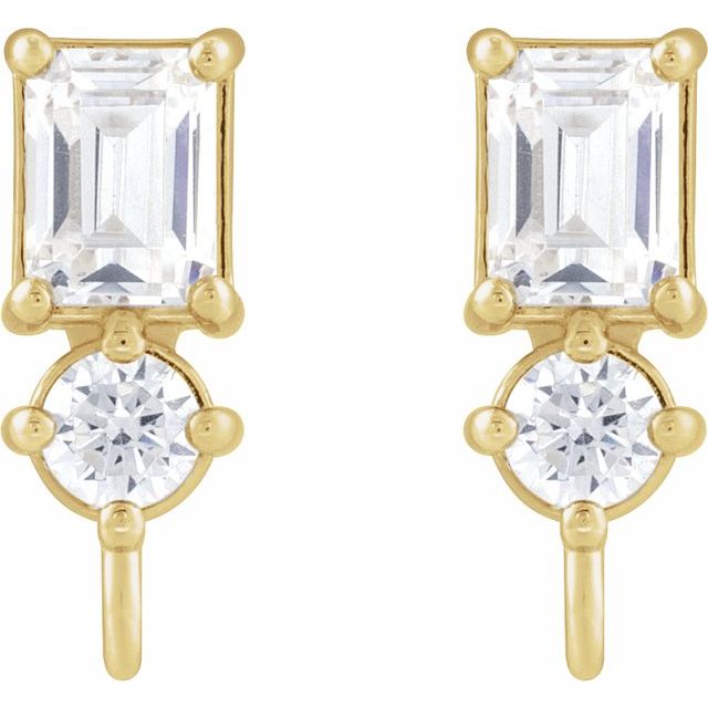 14K 1/3 CTW Natural Diamond Earring Top