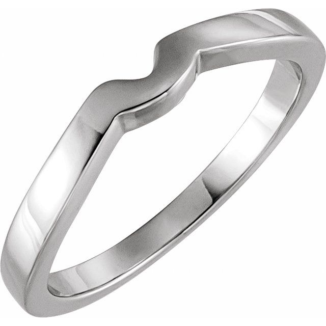 14K White #7 Matching Band for Tulipset® Ring