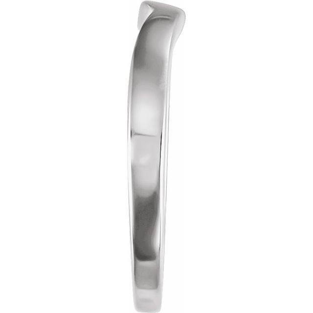 14K White #7 Matching Band for Tulipset® Ring