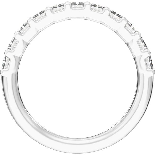 14K White 2 1/5 CTW Lab-Grown Diamond Band