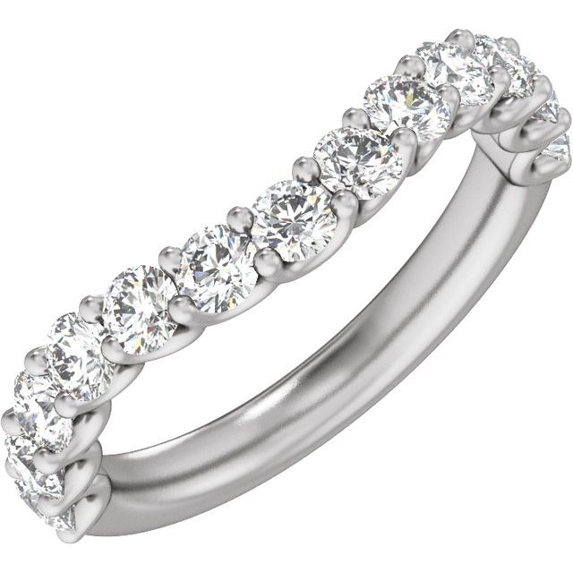 14K White 1 1/3 CTW Lab-Grown Diamond Band