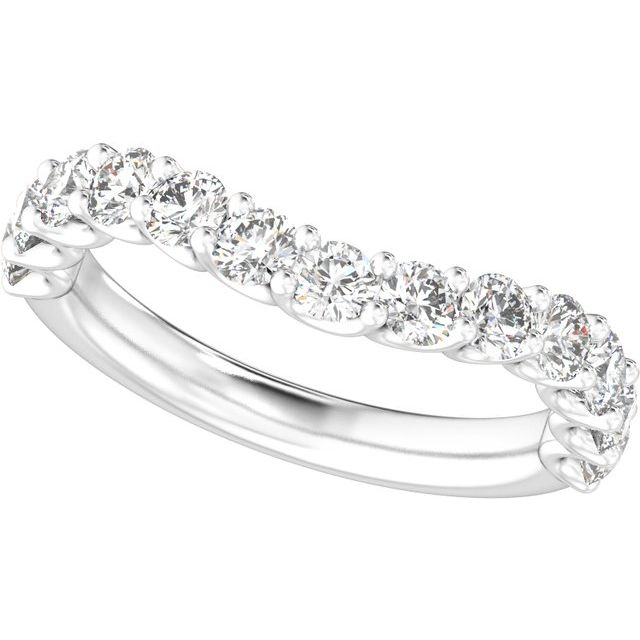 14K White 1 1/3 CTW Lab-Grown Diamond Band
