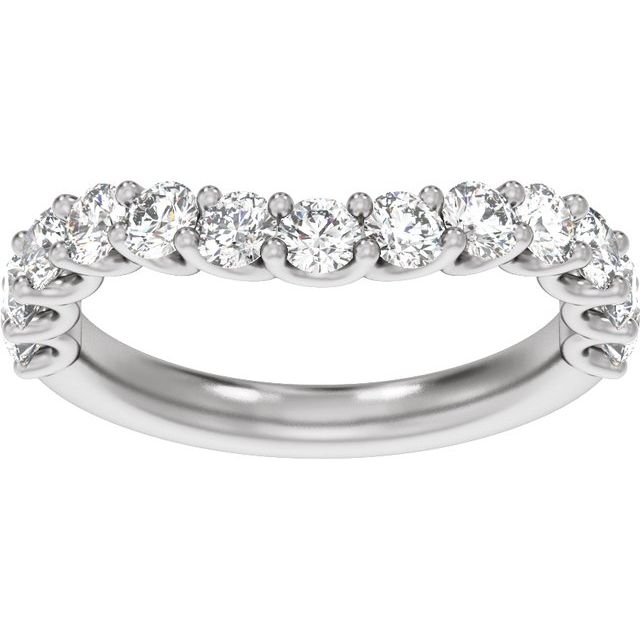 14K White 1 1/3 CTW Lab-Grown Diamond Band