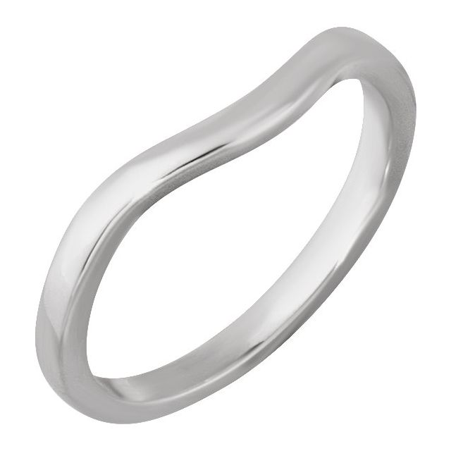 14K White Matching Band