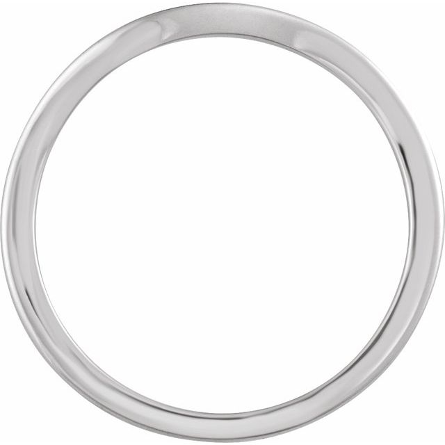 14K White Matching Band