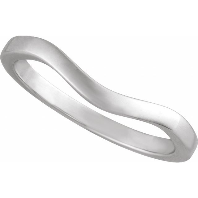 14K White Matching Band