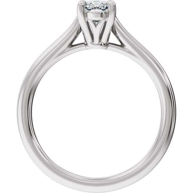 9.8 x 4.9 mm Oval 1 CTW Lab-Grown Diamond Engagement Ring