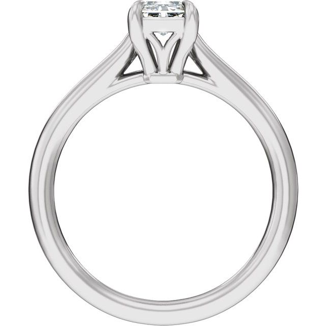 8.6 x 4.3 mm Radiant 1 CTW Lab-Grown Diamond Engagement Ring