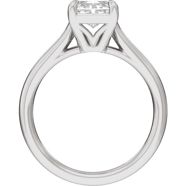 11 x 5.5 mm Radiant 2 CTW Lab-Grown Diamond Engagement Ring
