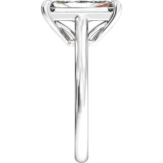 11 x 5.5 mm Radiant 2 CTW Lab-Grown Diamond Engagement Ring