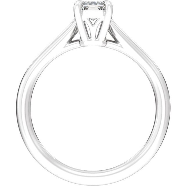 8.5 x 4.2 mm Emerald 1 CTW Lab-Grown Diamond Engagement Ring