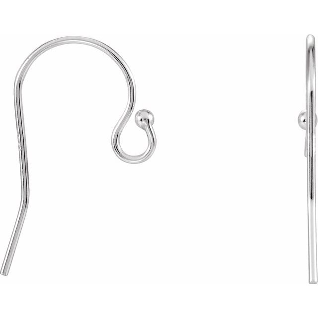 Sterling Silver 22 Gauge French Wire Earring Top