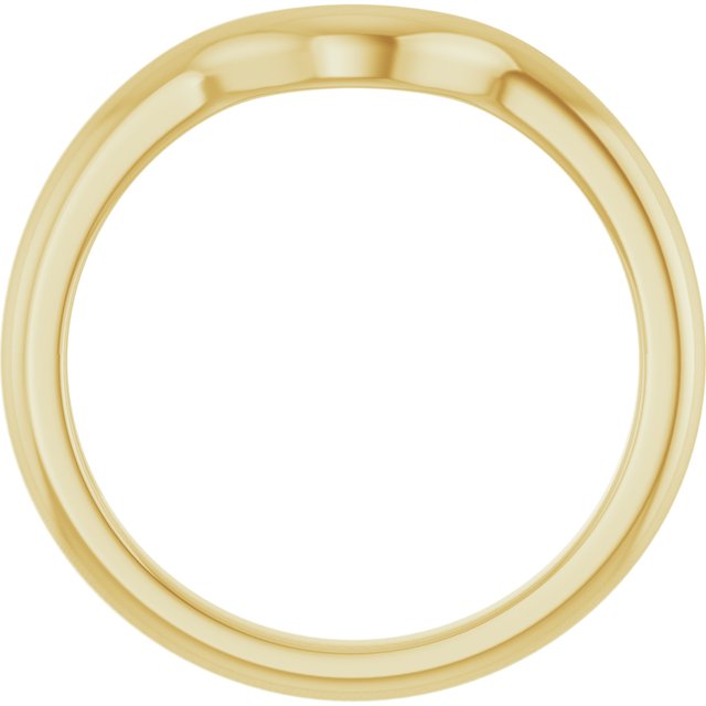 10K Band for Pear Ring