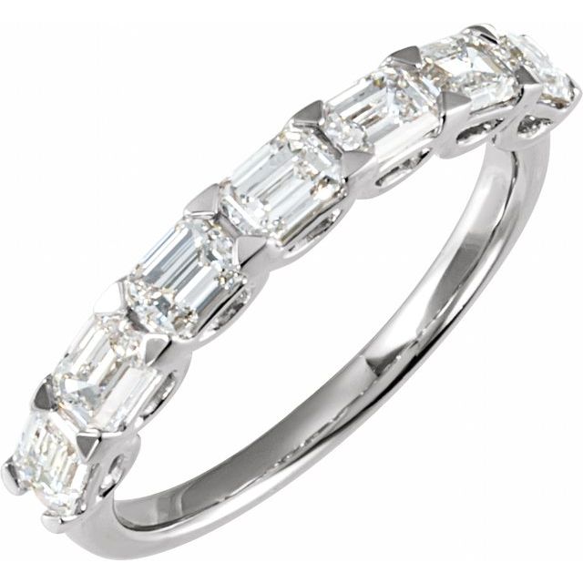 14K Yellow 1 3/8 CTW Lab-Grown Diamond Matching Band