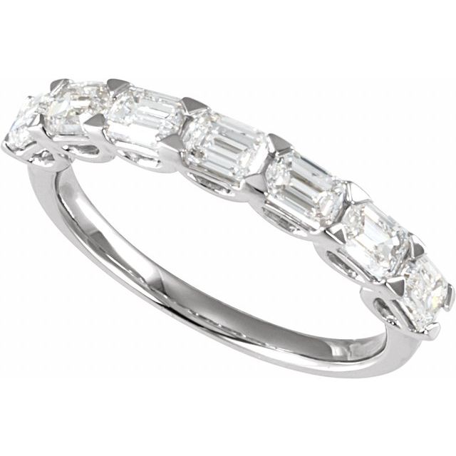 14K Yellow 1 3/8 CTW Lab-Grown Diamond Matching Band