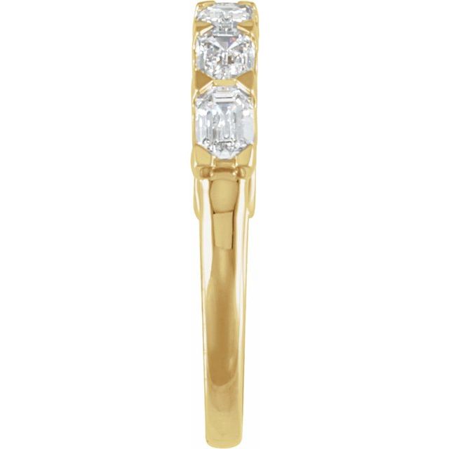 14K Yellow 1 3/8 CTW Lab-Grown Diamond Matching Band