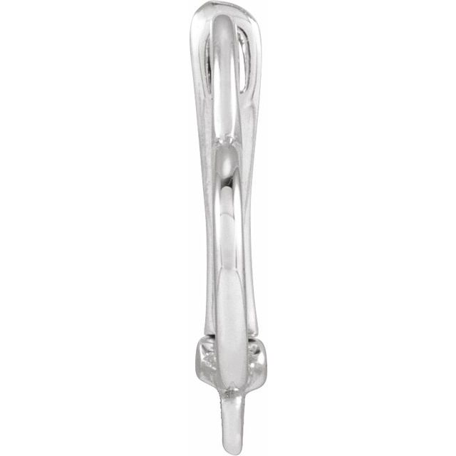 14K Click-In Heart Lever Back Earring Top