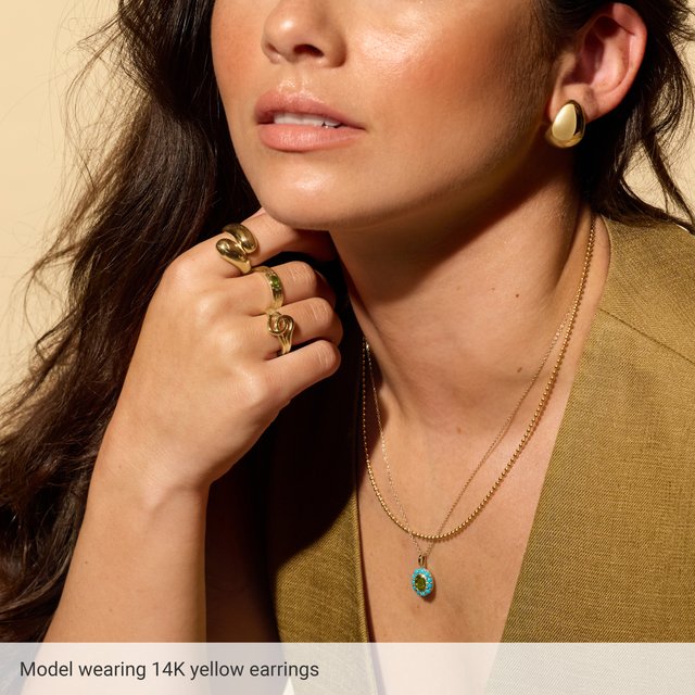Sterling Silver Electroform Teardrop Earrings