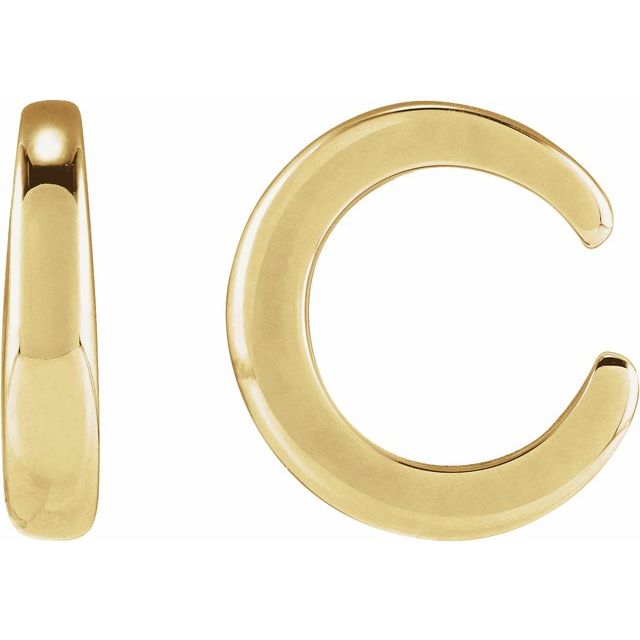 14K Domed Ear Cuff