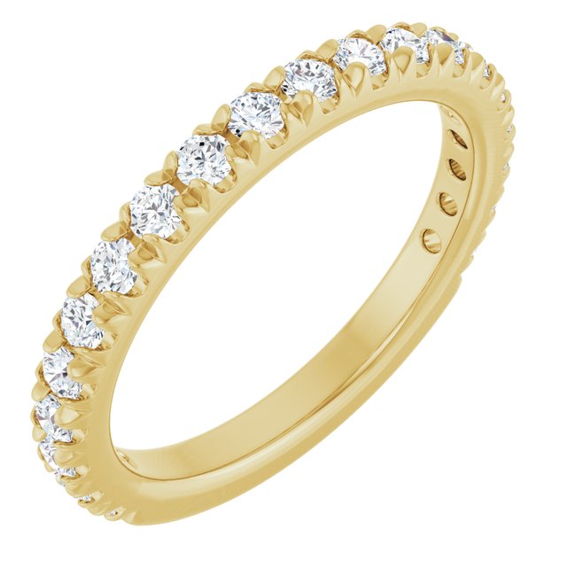 14K Yellow 1/2 CTW Natural Diamond Band