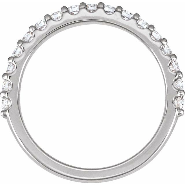 Platinum 1/2 CTW Natural Diamond Band