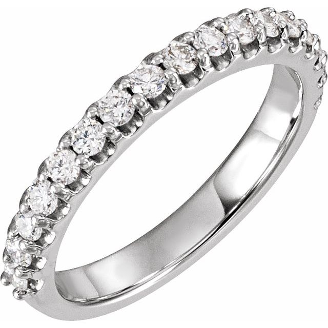 Platinum 1/2 CTW Natural Diamond Band