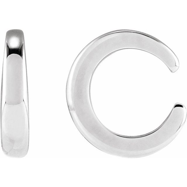 Sterling Silver Domed Ear Cuff