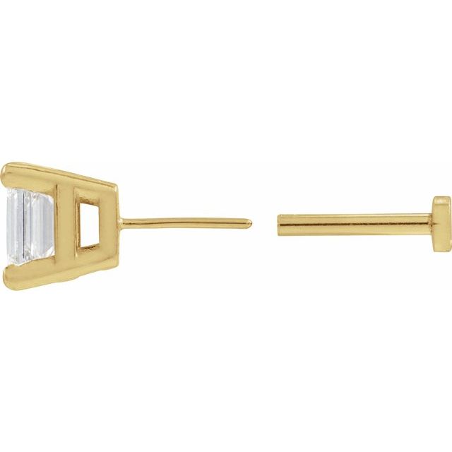 14K 1 1/3 CT Lab-Grown Diamond Earring