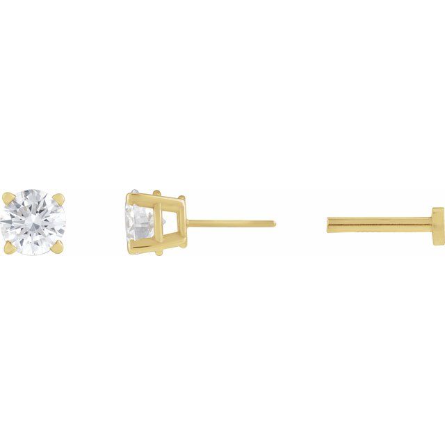 14K 1/2 CT Lab-Grown Diamond Earring