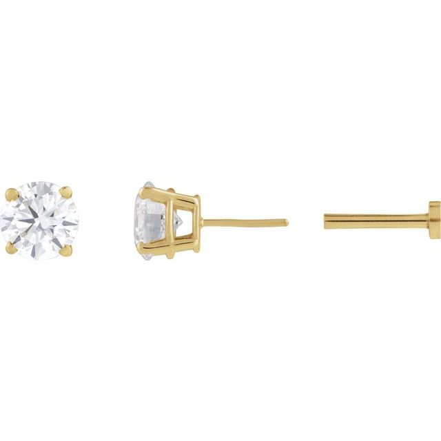 14K 1/3 CT Lab-Grown Diamond Earring