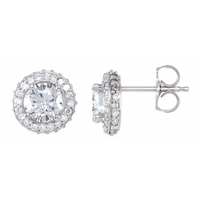 14K 1 1/3 CTW Natural Diamond Earrings