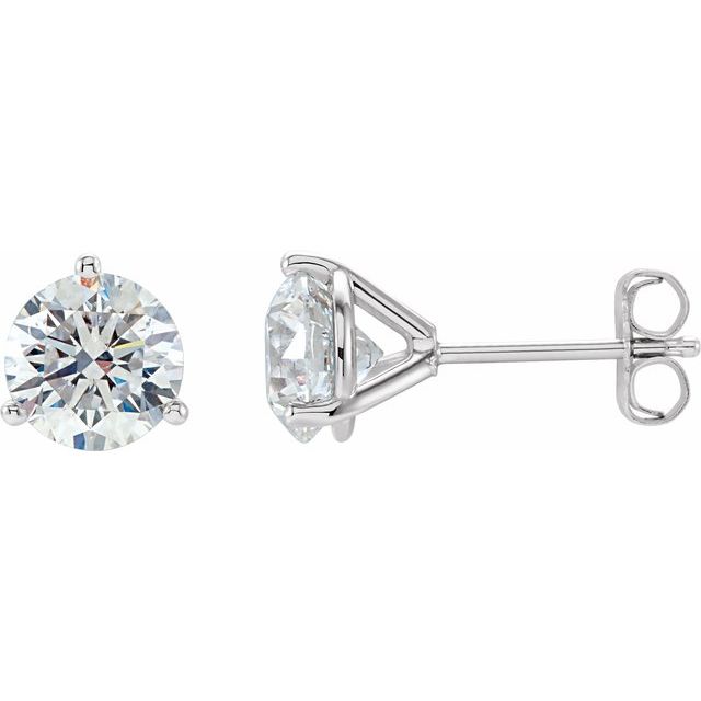 2 CTW Natural Diamond Stud Earrings