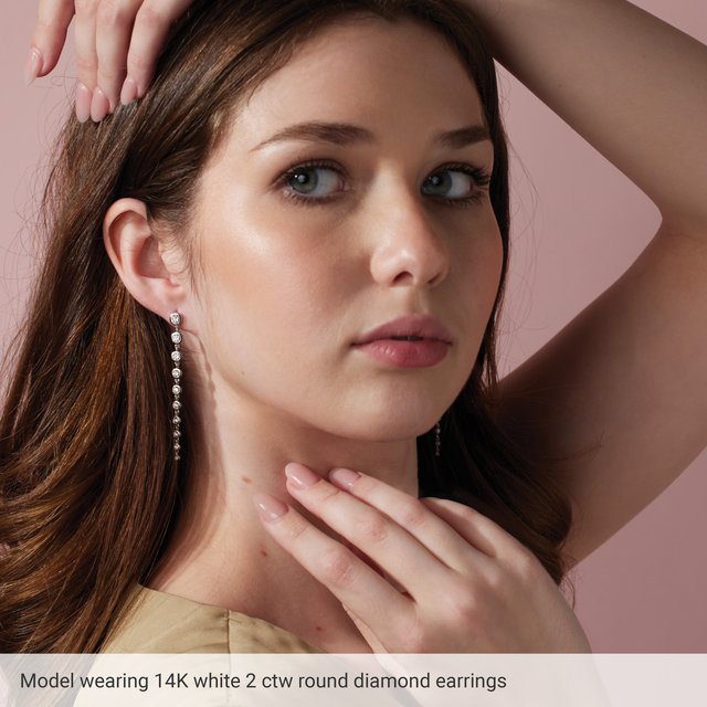 14K 2 CTW Lab-Grown Diamond Earrings