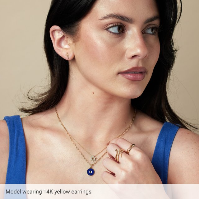 14K Dagger Earrings