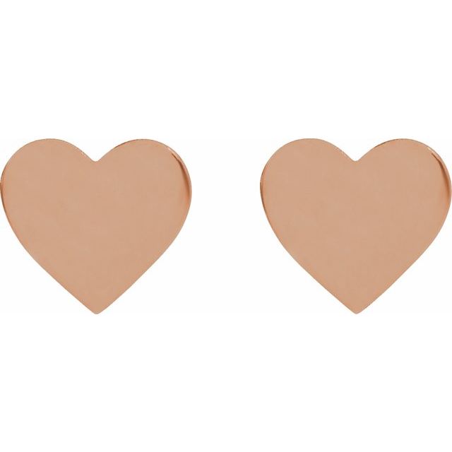 Engravable Heart Earring