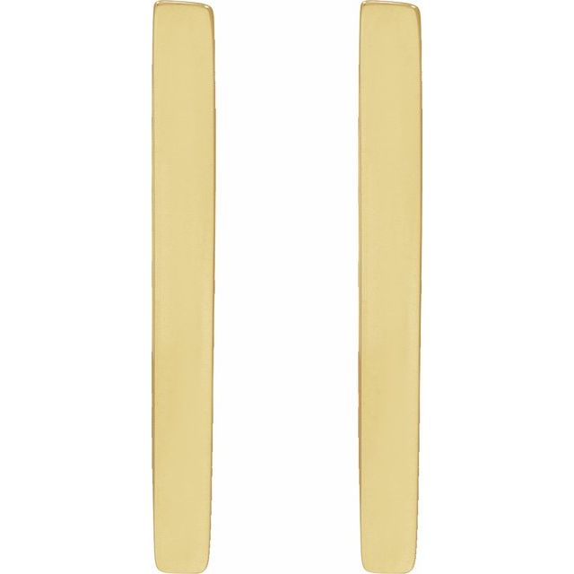 14K Triangle Geometric Hoop Earrings