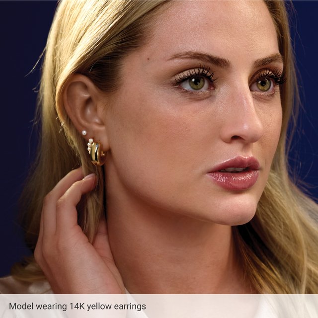 14K Electroform Hoop Earrings