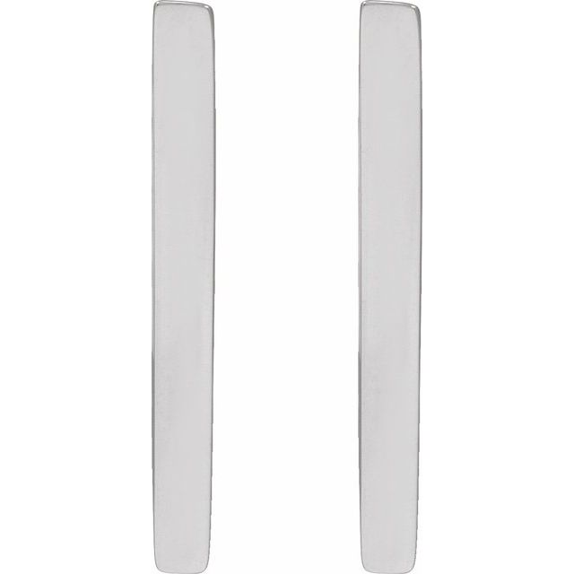 Sterling Silver Triangle Geometric Hoop Earrings