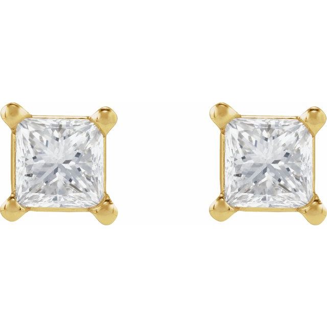 14K .05 CTW Natural Diamond Earring