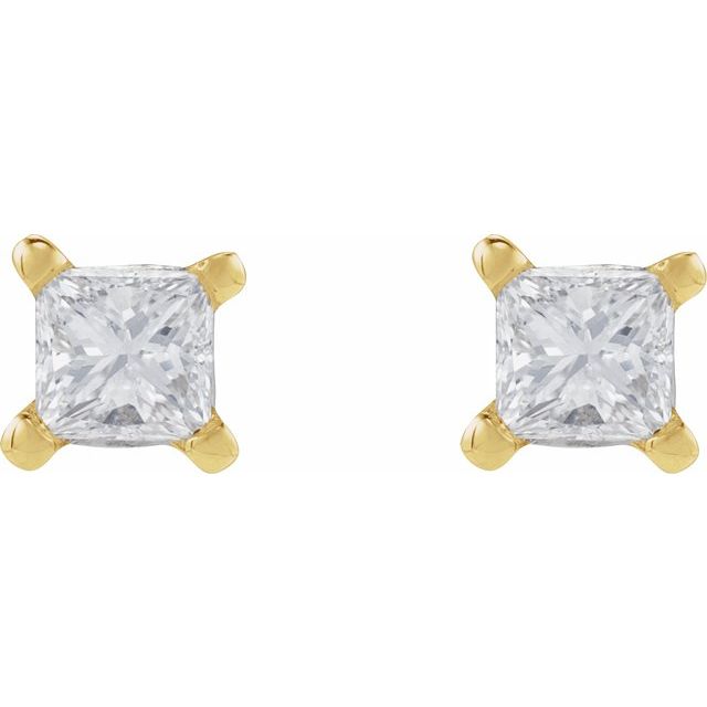 14K 1/6 CTW Natural Diamond Earring
