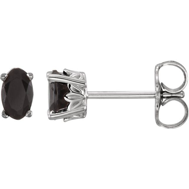 14K Natural Black Onyx Earrings