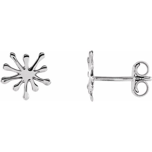 14K Burst Stud Earrings