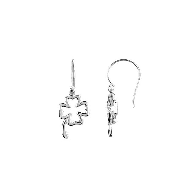 Sterling Silver Clover Earrings