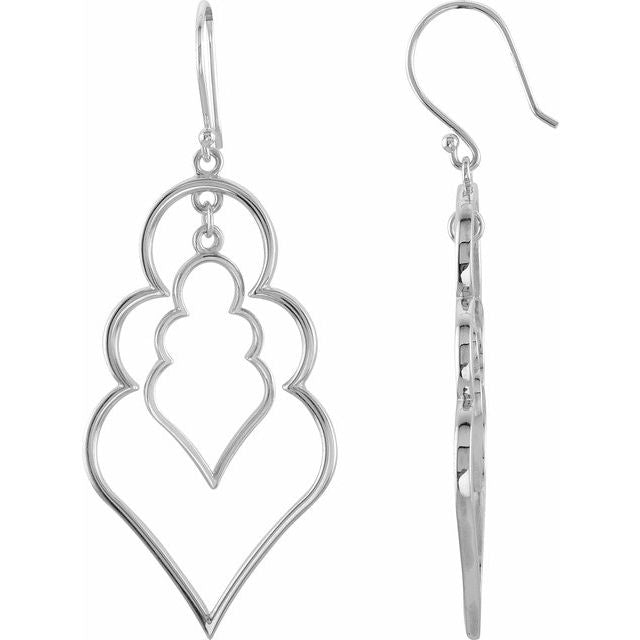 Sterling Silver Decorative Earrings