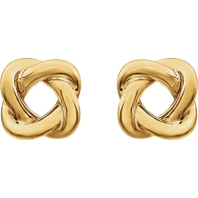 14K Knot Earrings