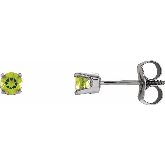 14K Natural Peridot Youth Earrings